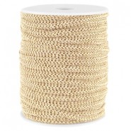 Fashion wire flat 5mm Light beige-gold